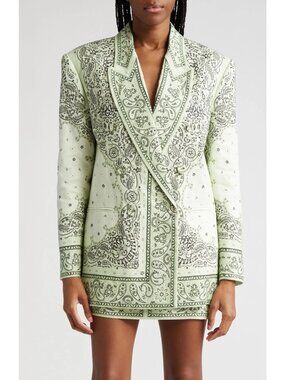 Zimmermann Women's Matchmaker Double-Breasted Linen Jacket Blazer Size 3 / US 10